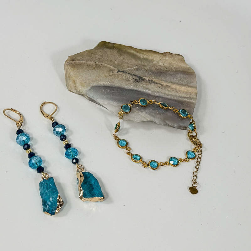 Blau- Schmuck-Set