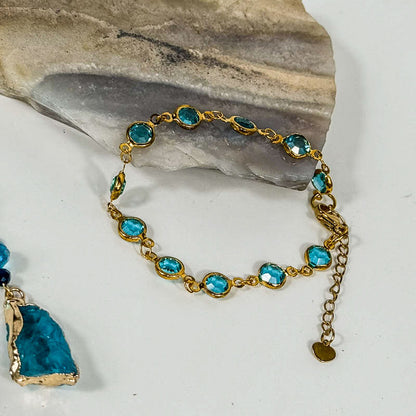 Blau- Schmuck-Set