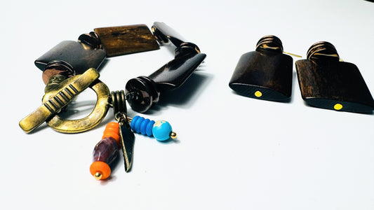 Hornperlen Schmuckset