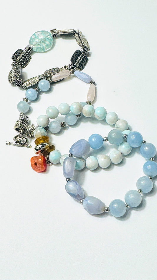 Chalcedon  Armband-Set